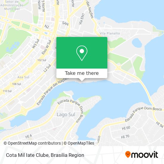 Cota Mil Iate Clube map