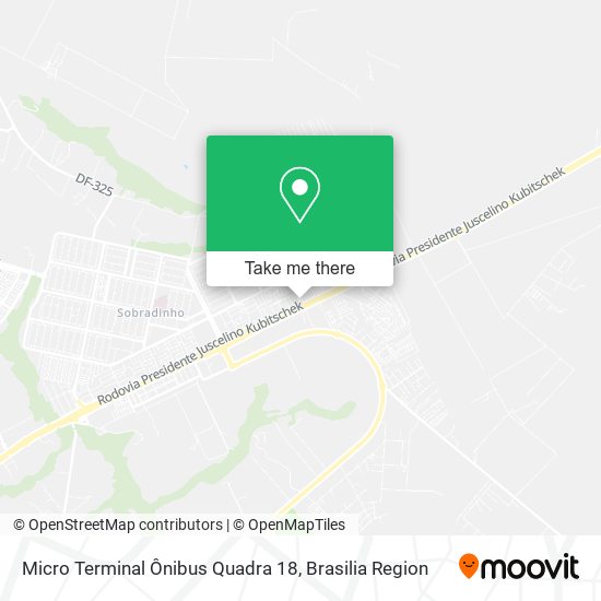 Micro Terminal Ônibus Quadra 18 map