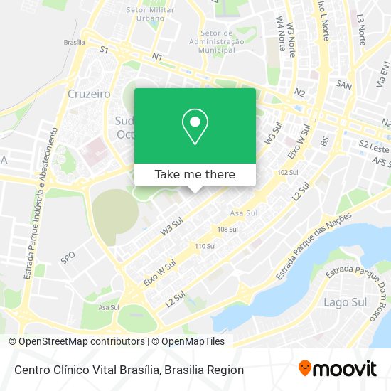 Centro Clínico Vital Brasília map