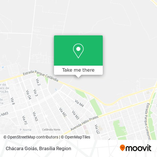Chácara Goiás map