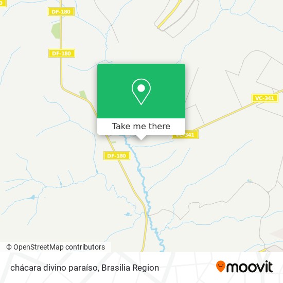 chácara divino paraíso map