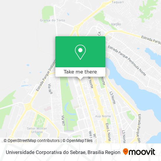Universidade Corporativa do Sebrae map
