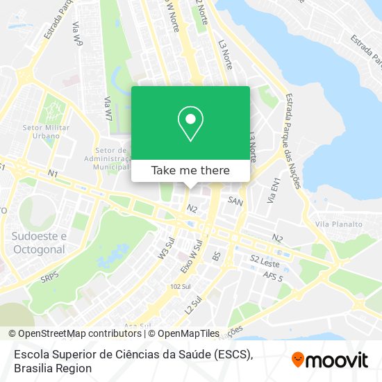Escola Superior de Ciências da Saúde (ESCS) map