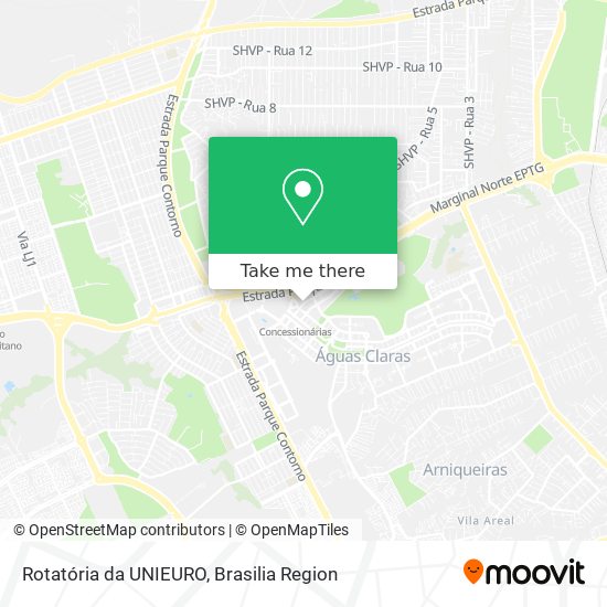 Rotatória da UNIEURO map