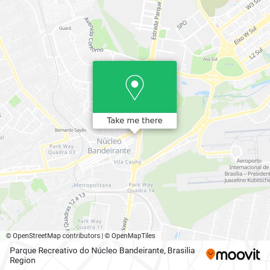 Parque Recreativo do Núcleo Bandeirante map