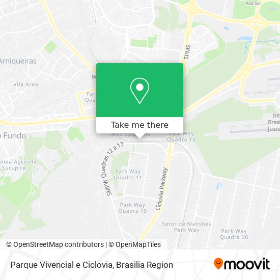 Parque Vivencial e Ciclovia map