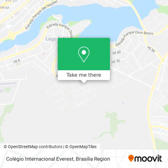Colégio Internacional Everest map