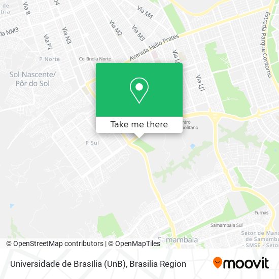 Universidade de Brasília (UnB) map
