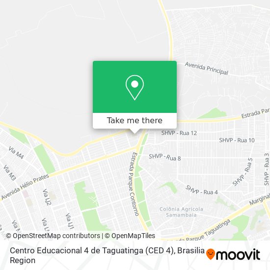 Centro Educacional 4 de Taguatinga (CED 4) map