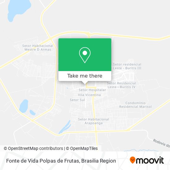 Fonte de Vida Polpas de Frutas map