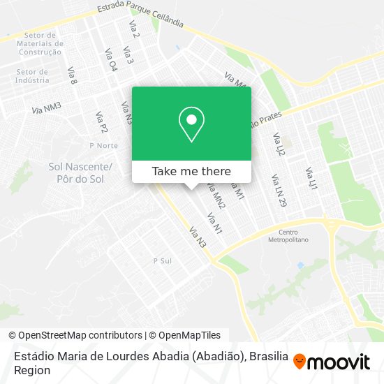 Estádio Maria de Lourdes Abadia (Abadião) map