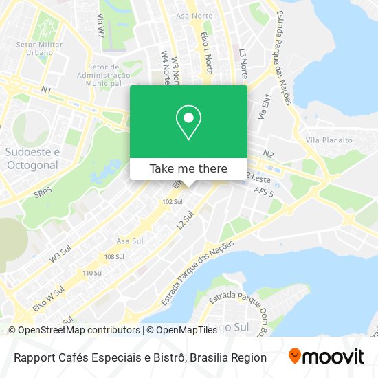 Rapport Cafés Especiais e Bistrô map