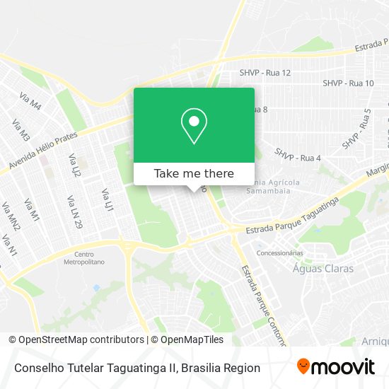 Conselho Tutelar Taguatinga II map