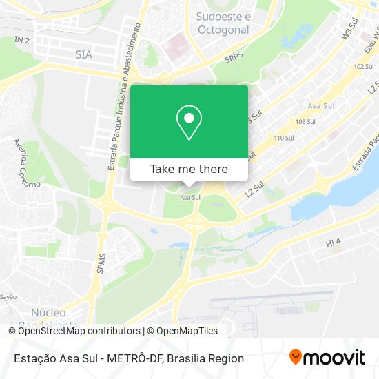 Estação Asa Sul - METRÔ-DF map