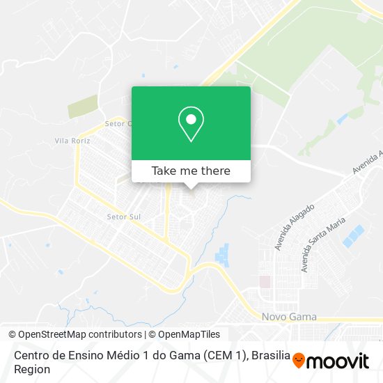 Centro de Ensino Médio 1 do Gama (CEM 1) map