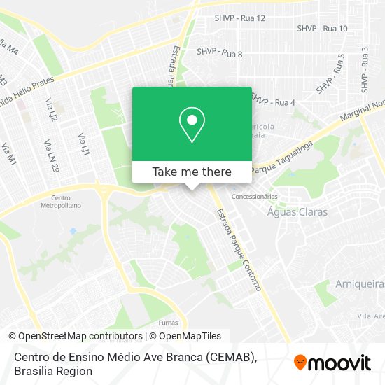 Centro de Ensino Médio Ave Branca (CEMAB) map