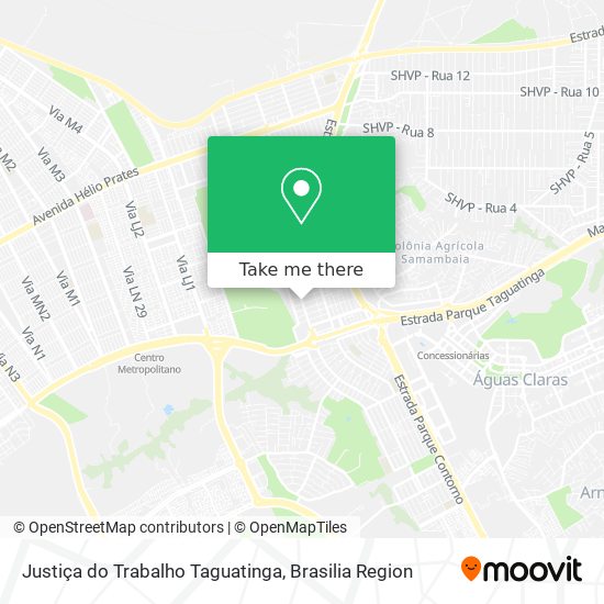 Justiça do Trabalho Taguatinga map