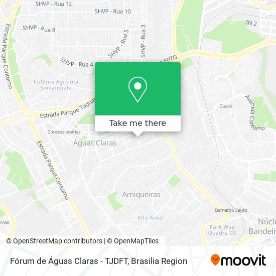 Fórum de Águas Claras - TJDFT map