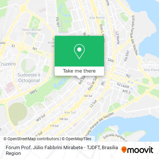 Fórum Prof. Júlio Fabbrini Mirabete - TJDFT map
