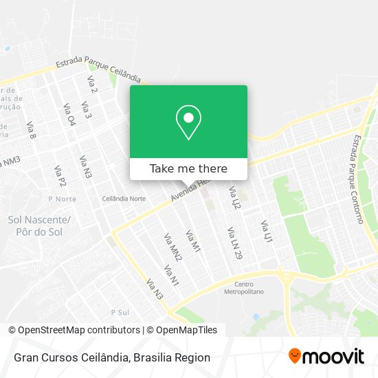 Gran Cursos Ceilândia map