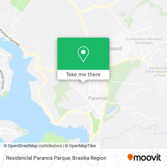 Residencial Paranoá Parque map