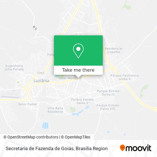 Secretaria de Fazenda de Goiás map