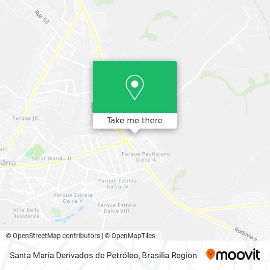 Santa Maria Derivados de Petróleo map