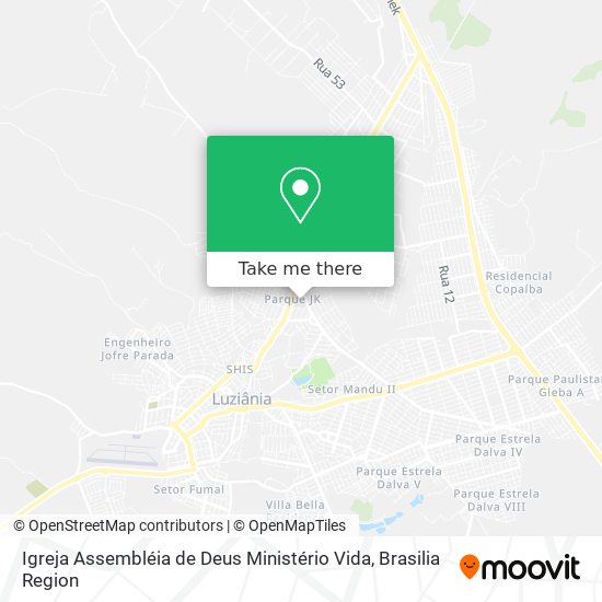 Igreja Assembléia de Deus Ministério Vida map