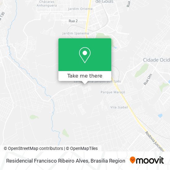 Residencial Francisco Ribeiro Alves map