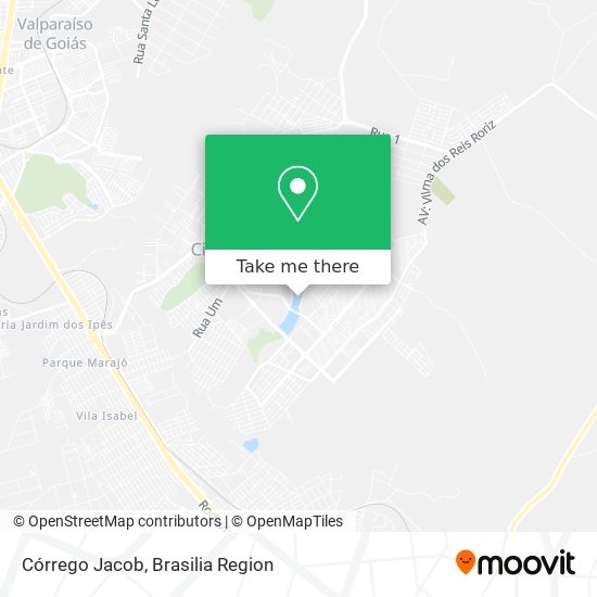 Córrego Jacob map