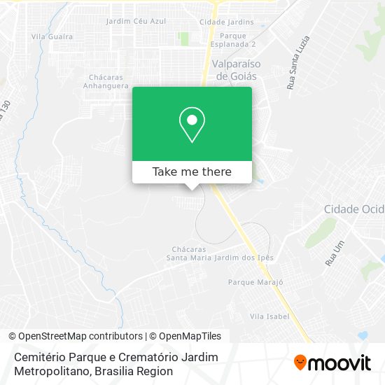 Cemitério Parque e Crematório Jardim Metropolitano map