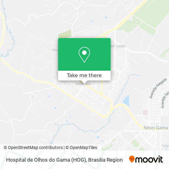 Hospital de Olhos do Gama (HOG) map
