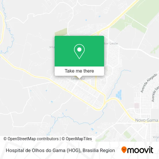 Hospital de Olhos do Gama (HOG) map