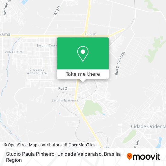 Mapa Studio Paula Pinheiro- Unidade Valparaíso