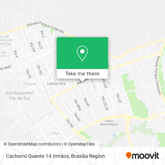 Cachorro Quente 14 Irmãos map
