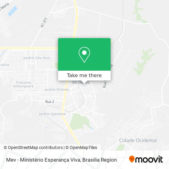 Mev - Ministério Esperança Viva map