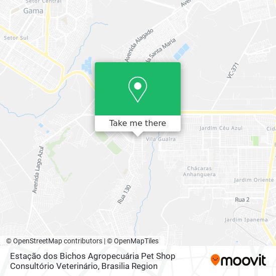 Estação dos Bichos Agropecuária Pet Shop Consultório Veterinário map