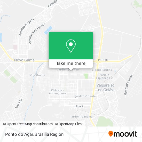 Ponto do Açaí map