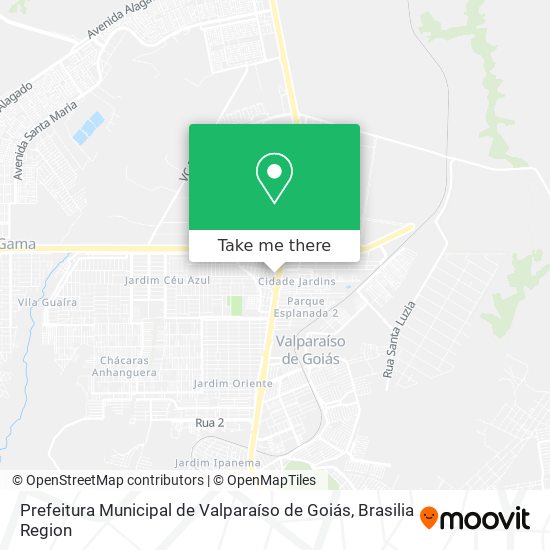 Prefeitura Municipal de Valparaíso de Goiás map