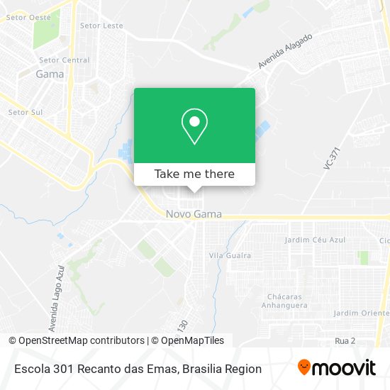 Escola 301 Recanto das Emas map