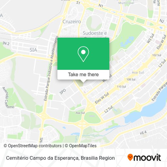 Cemitério Campo da Esperança map