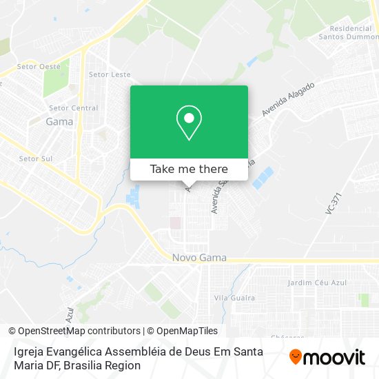 Igreja Evangélica Assembléia de Deus Em Santa Maria DF map