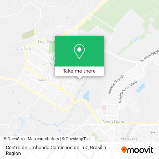 Centro de Umbanda Caminhos de Luz map