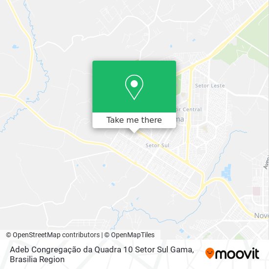 Adeb Congregação da Quadra 10 Setor Sul Gama map