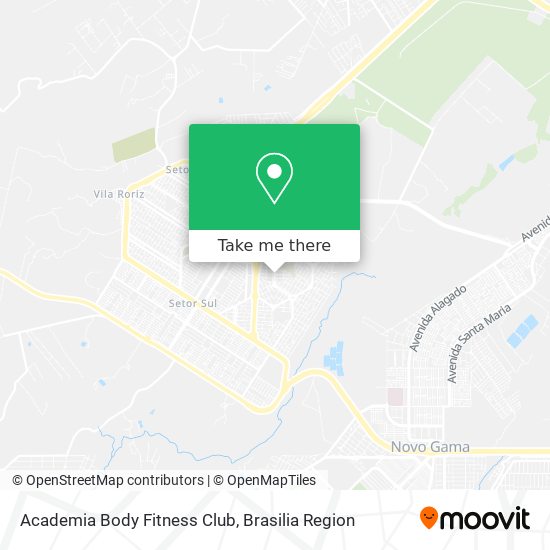 Academia Body Fitness Club map