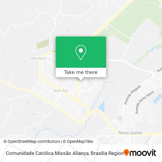 Comunidade Católica Missão Aliança map