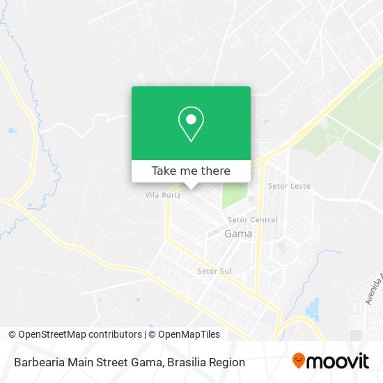 Barbearia Main Street Gama map
