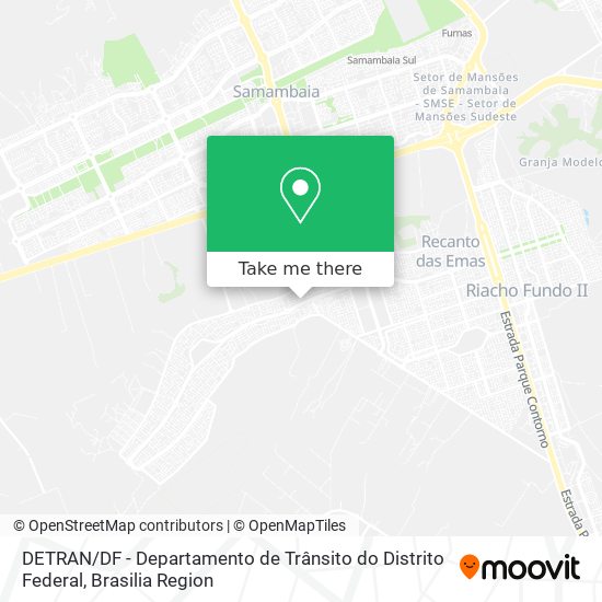 DETRAN / DF - Departamento de Trânsito do Distrito Federal map