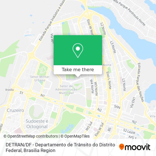 DETRAN / DF - Departamento de Trânsito do Distrito Federal map