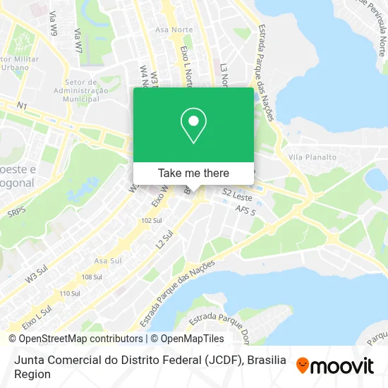 Junta Comercial do Distrito Federal (JCDF) map